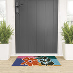 Retro minimal flower I Welcome Mat Gallery Image 3