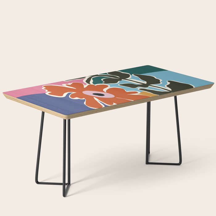 Retro minimal flower I Coffee Table Gallery Image 1