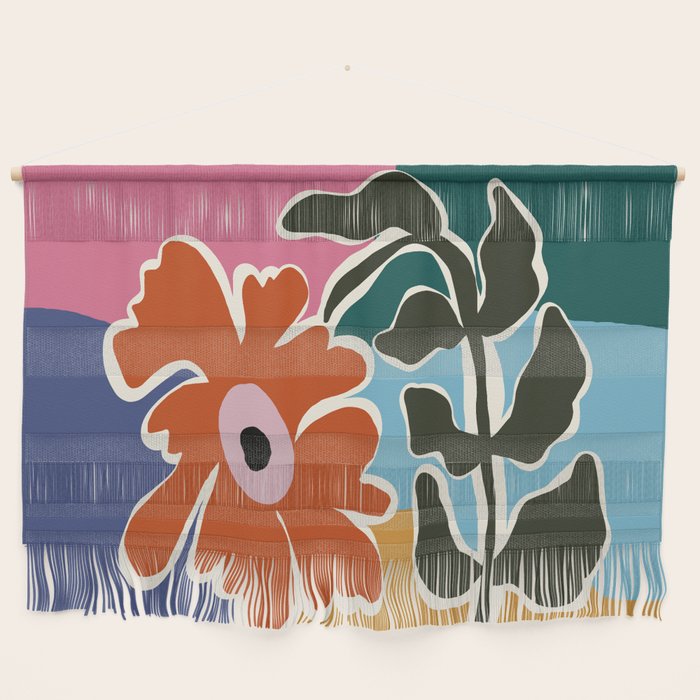 Retro minimal flower I Wall Hanging Gallery Image 1