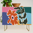 Retro minimal flower I Credenza Gallery Image 1