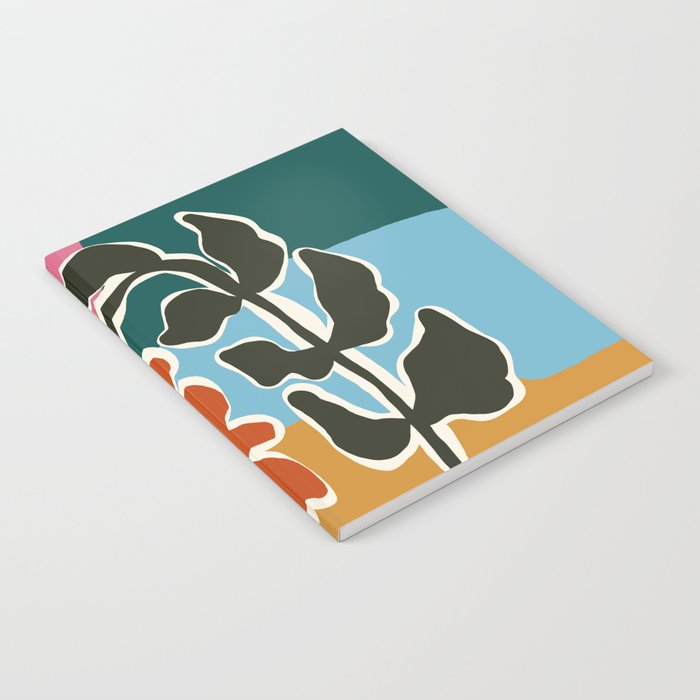 Retro minimal flower I Notebook Gallery Image 2