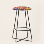 Retro minimal flower I Stool Gallery Image 1
