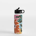 Retro minimal flower I Water Bottle Gallery Image 1