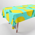 Bold and Vibrant Minimal Lemon Pattern Tablecloth Gallery Image 1