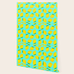 Bold and Vibrant Minimal Lemon Pattern Wallpaper Gallery Image 2