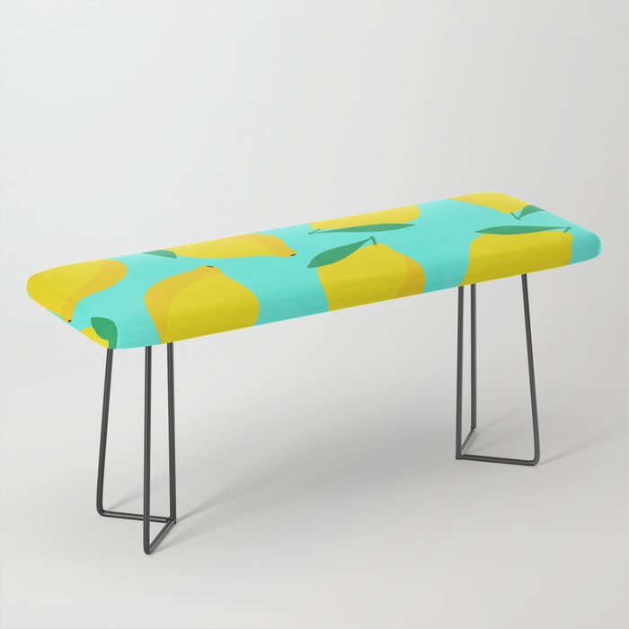 Bold and Vibrant Minimal Lemon Pattern Bench Gallery Image 1