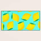 Bold and Vibrant Minimal Lemon Pattern Desk Mat Gallery Image 3