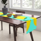 Bold and Vibrant Minimal Lemon Pattern Table Runner Gallery Image 2