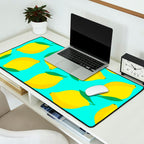 Bold and Vibrant Minimal Lemon Pattern Desk Mat Gallery Image 2
