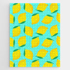 Bold and Vibrant Minimal Lemon Pattern Jigsaw Puzzle Gallery Image 1