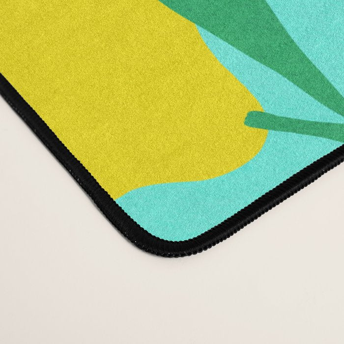 Bold and Vibrant Minimal Lemon Pattern Desk Mat Gallery Image 4