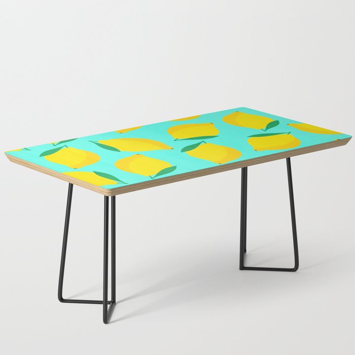 Bold and Vibrant Minimal Lemon Pattern Coffee Table Gallery Image 1