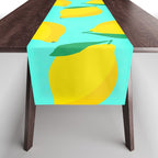 Bold and Vibrant Minimal Lemon Pattern Table Runner Gallery Image 1