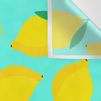 Bold and Vibrant Minimal Lemon Pattern Wall Tapestry Gallery Image 3