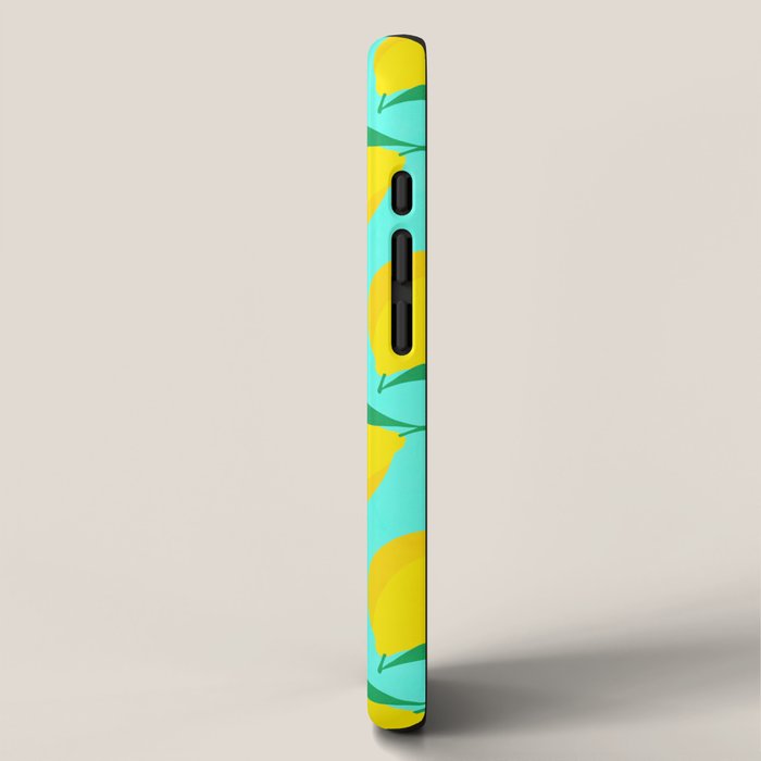 Bold and Vibrant Minimal Lemon Pattern iPhone Case Gallery Image 2