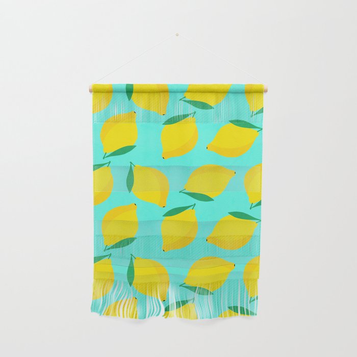 Bold and Vibrant Minimal Lemon Pattern Wall Hanging Gallery Image 1
