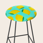 Bold and Vibrant Minimal Lemon Pattern Stool Gallery Image 2