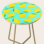 Bold and Vibrant Minimal Lemon Pattern Side Table Gallery Image 2