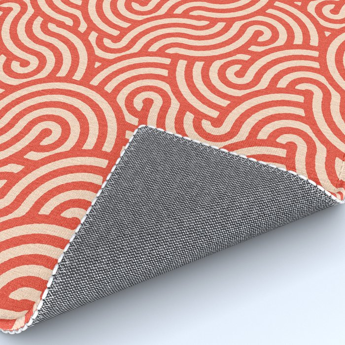 SWIRL Cayenne and Almond Rug Gallery Image 4