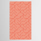 SWIRL Cayenne and Almond Tablecloth Gallery Image 2