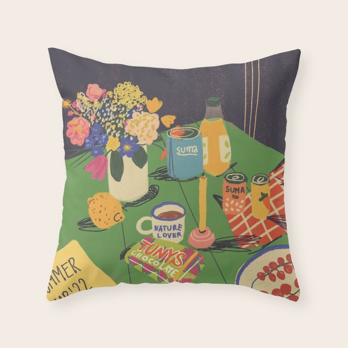 Brunch Throw Pillow Gallery Image 1