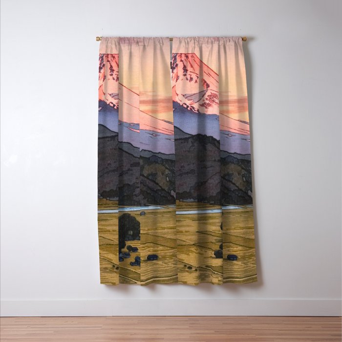 Yoshida Toshi Mt Fuji from Ohito Morning Window Curtain Gallery Image 3