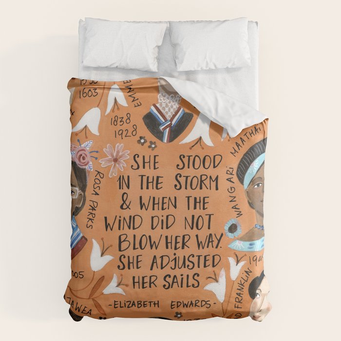 International womens day motivational strong women in history Duvet Cover Gallery Image 6