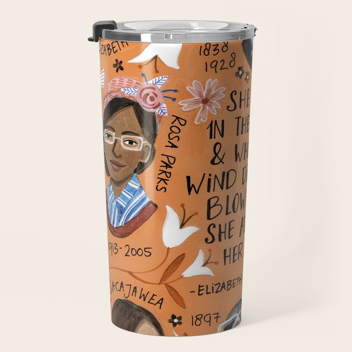 International womens day motivational strong women in history Travel Mug Gallery Image 3