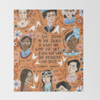 International womens day motivational strong women in history Throw Blanket Gallery Image 2