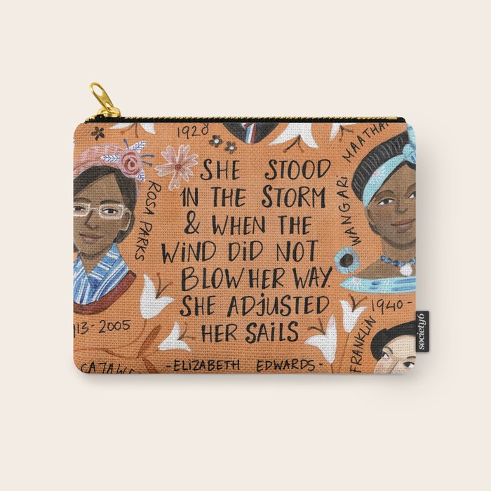 International womens day motivational strong women in history Carry All Pouch Gallery Image 1