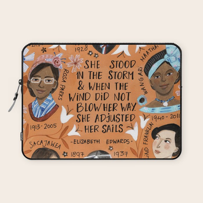 International womens day motivational strong women in history Laptop Sleeve Gallery Image 1