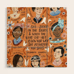 International womens day motivational strong women in history Wood Wall Art Gallery Image 1