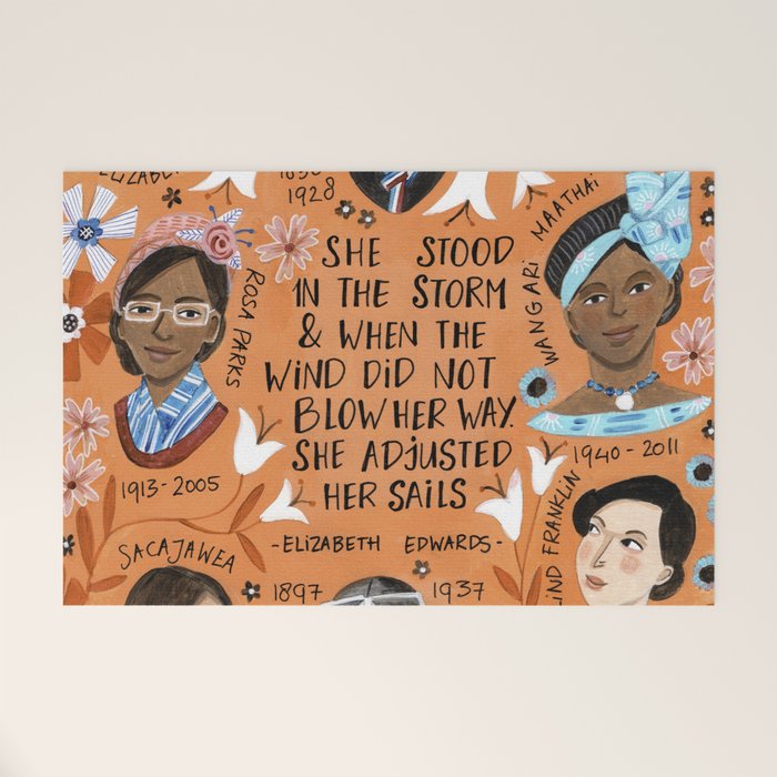 International womens day motivational strong women in history Welcome Mat Gallery Image 1