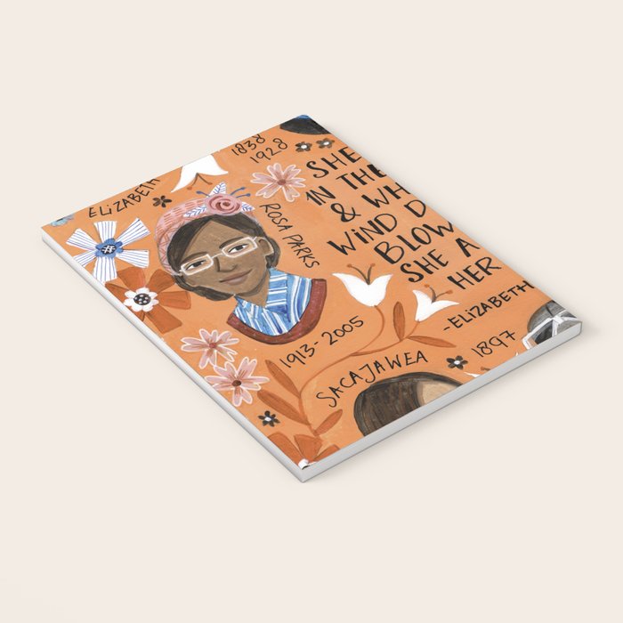 International womens day motivational strong women in history Notebook Gallery Image 3