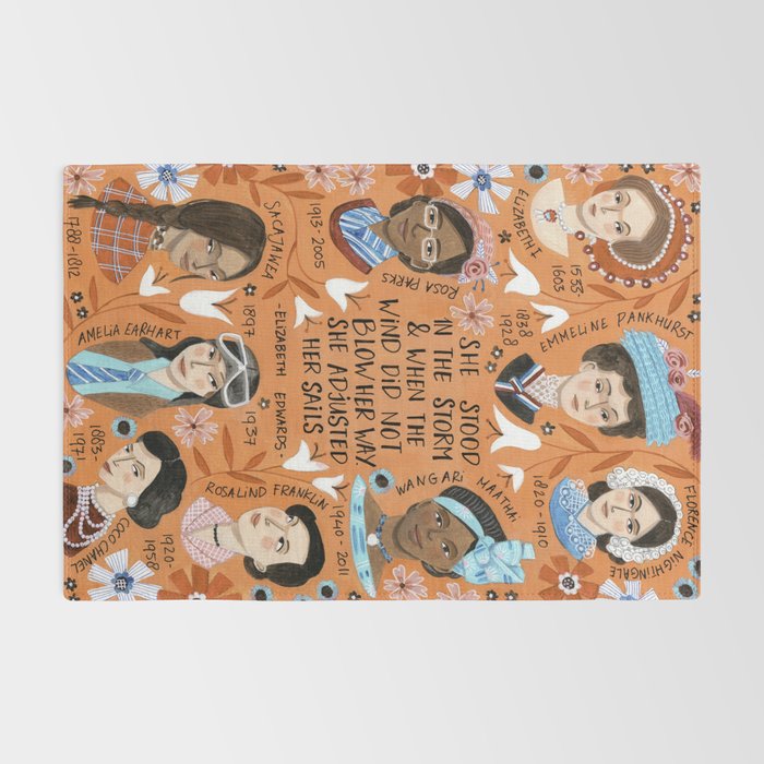 International womens day motivational strong women in history Rug Gallery Image 2
