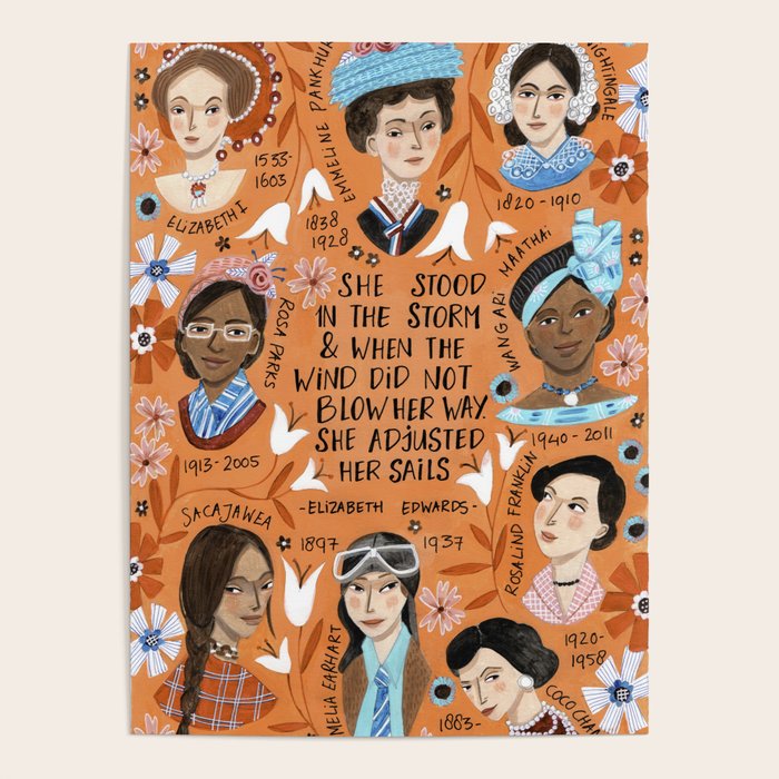 International womens day motivational strong women in history Poster Gallery Image 4