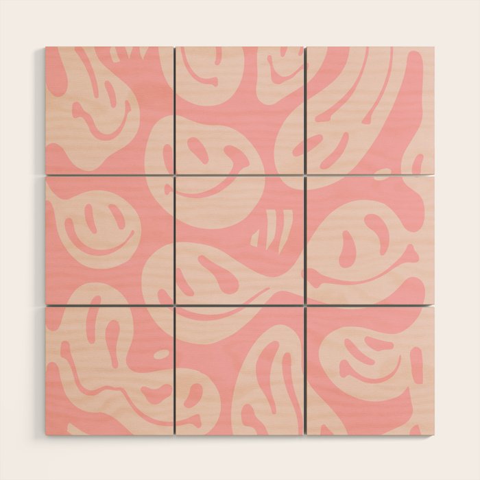 Pinkie Melted Happiness Wood Wall Art Gallery Image 1