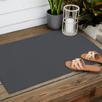 Charcoal Grey Outdoor Rug Gallery Image 2
