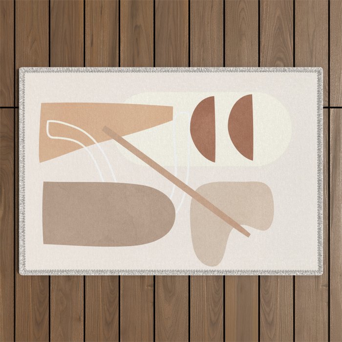 Abstract Shapes No 23 Outdoor Rug Gallery Image 1