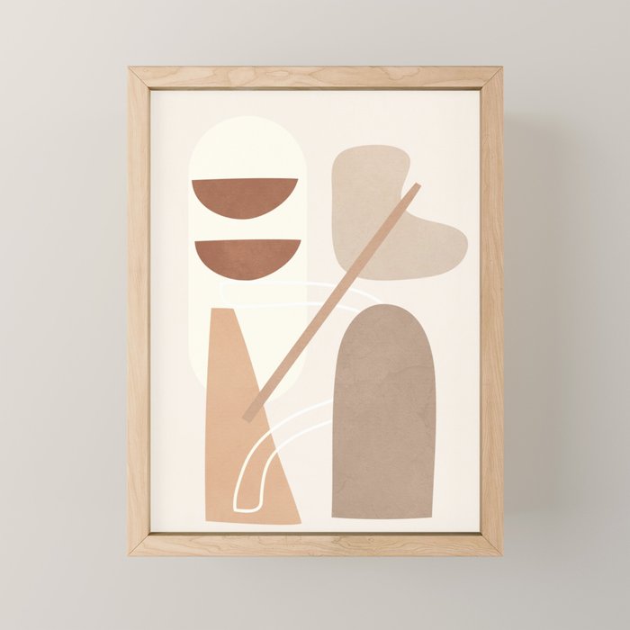 Abstract Shapes No 23 Mini Art Print Gallery Image 1