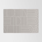 Deco Geometric 04 Grey Rug Gallery Image 2