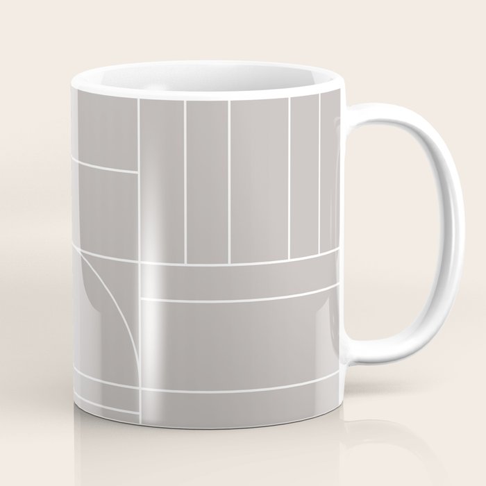 Deco Geometric 04 Grey Coffee Mug Gallery Image 1