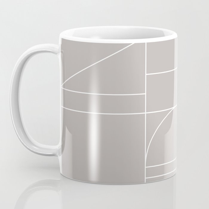 Deco Geometric 04 Grey Coffee Mug Gallery Image 3