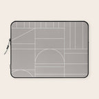 Deco Geometric 04 Grey Laptop Sleeve Gallery Image 1