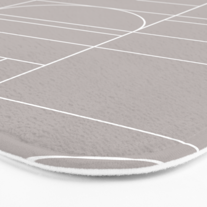 Deco Geometric 04 Grey Bath Mat Gallery Image 3