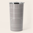 Deco Geometric 04 Grey Travel Mug Gallery Image 1