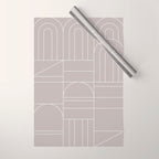 Deco Geometric 04 Grey Wrapping Paper Gallery Image 1