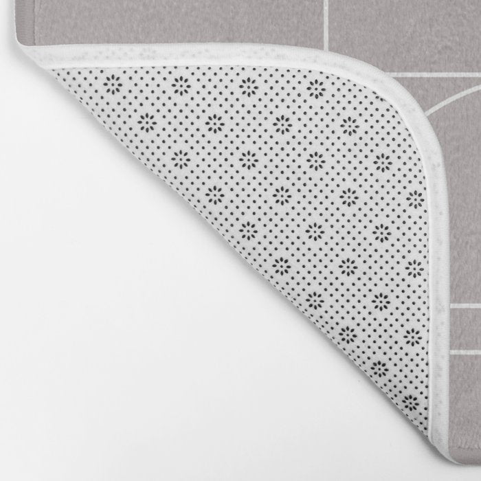Deco Geometric 04 Grey Bath Mat Gallery Image 2