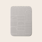 Deco Geometric 04 Grey Bath Mat Gallery Image 1