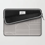 Deco Geometric 04 Grey Laptop Sleeve Gallery Image 2